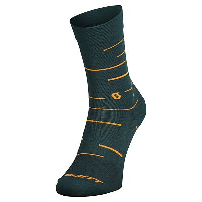 Превью  Носки велосипедные SCOTT Speed Crew Aruba Green/Braze Orange